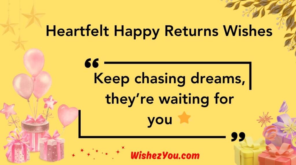 Heartfelt Happy Returns Wishes