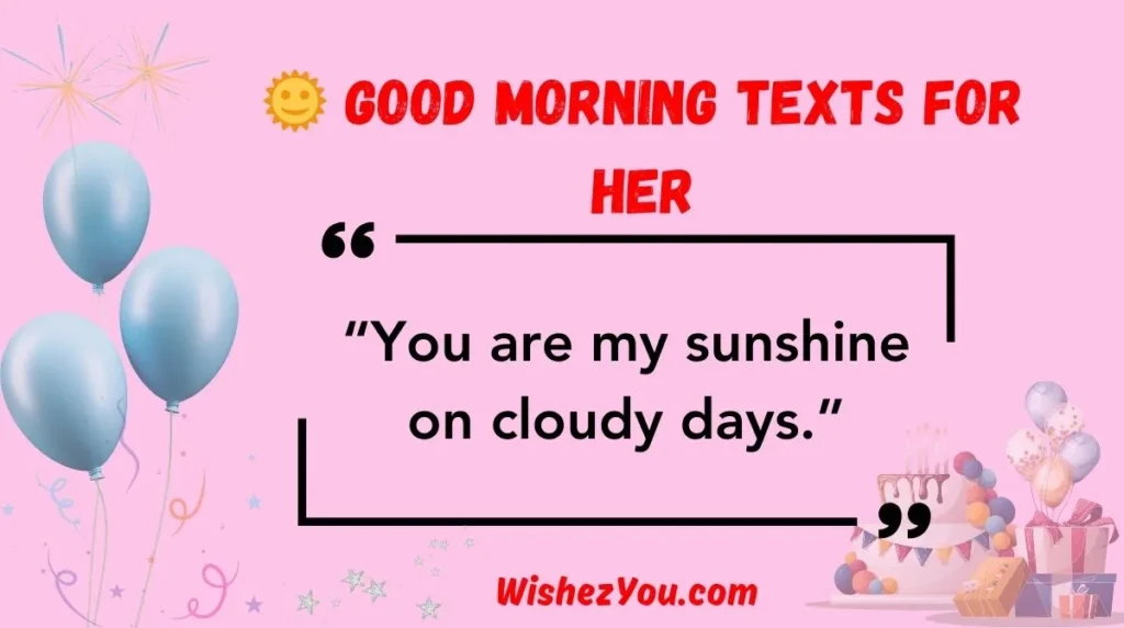  Good Morning Texts for Her