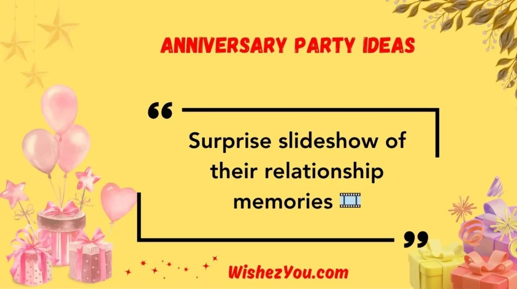 Anniversary Party Ideas