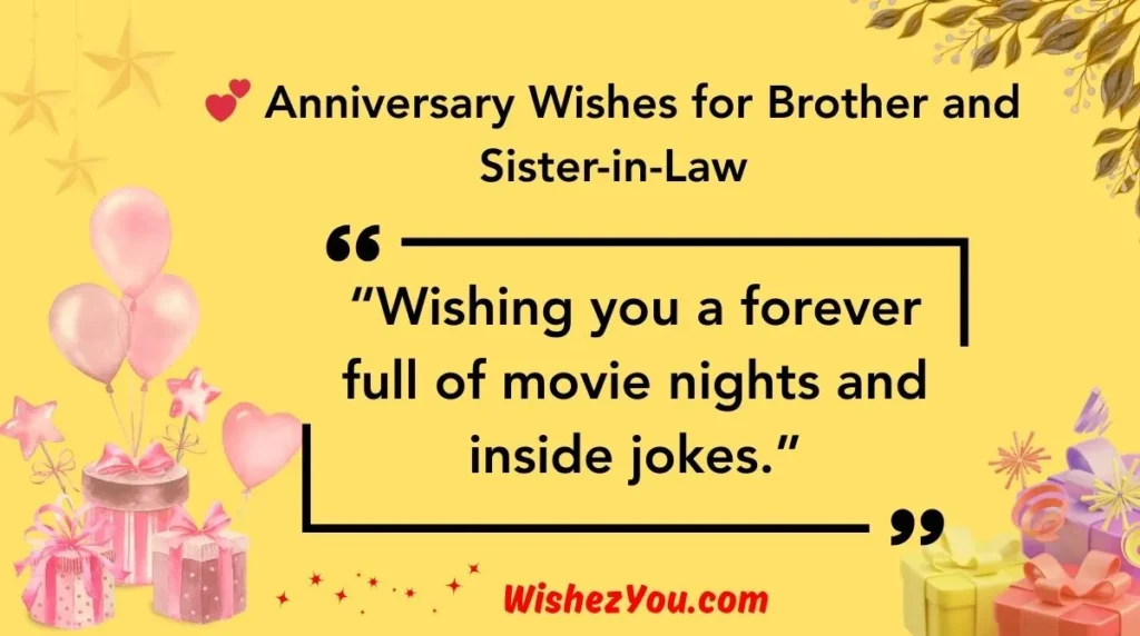  Anniversary Wishes for Brother and Sister-in-Law