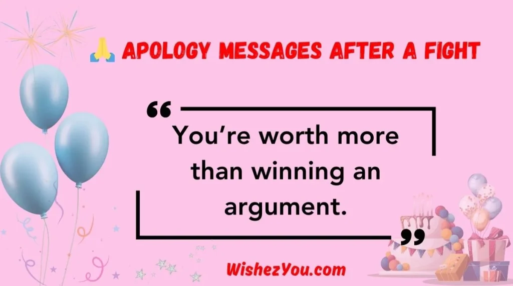  Apology Messages After a Fight