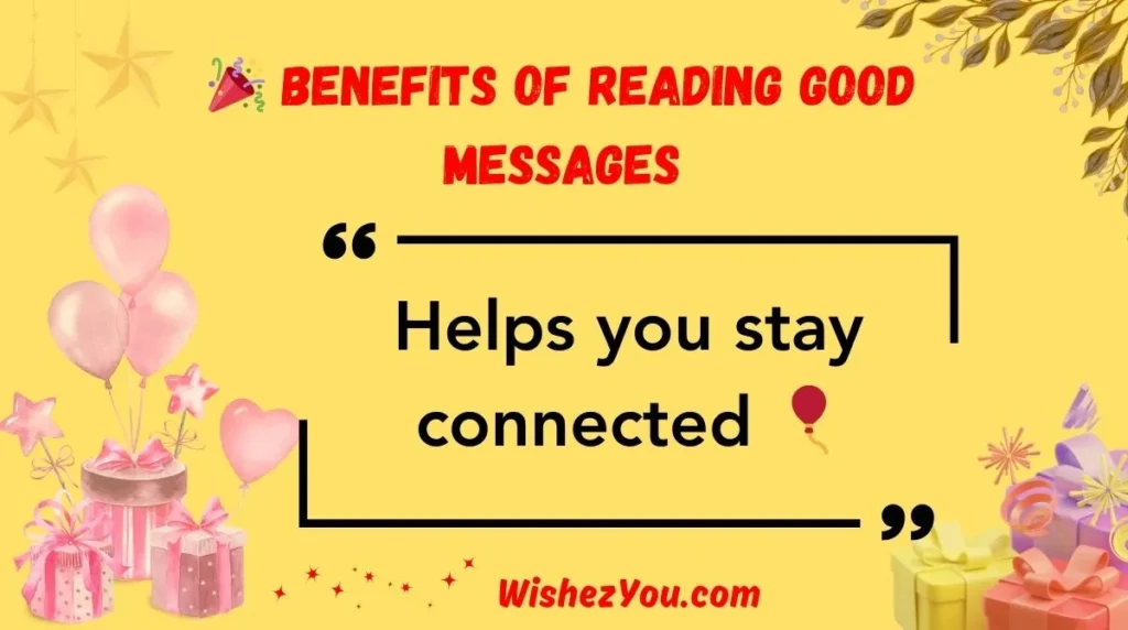  Benefits of Reading Good Messages
