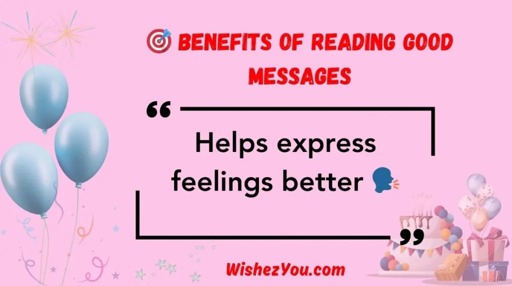  Benefits of Reading Good Messages