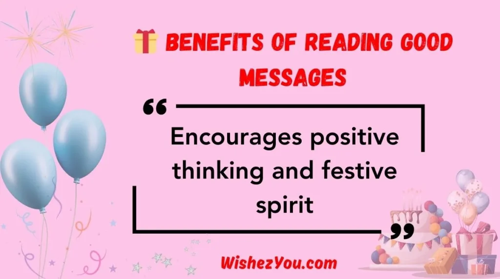 Benefits of Reading Good Messages