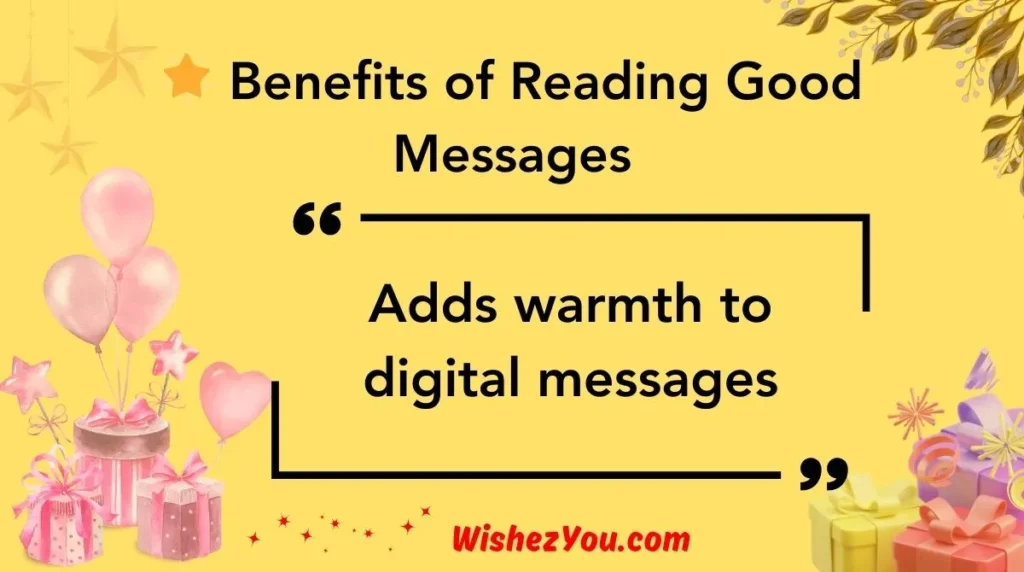  Benefits of Reading Good Messages