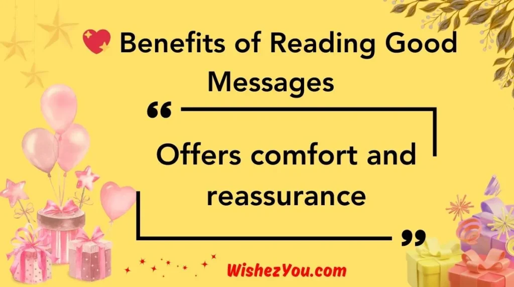  Benefits of Reading Good Messages