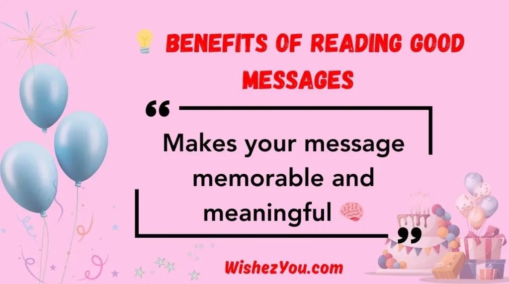 Benefits of Reading Good Messages