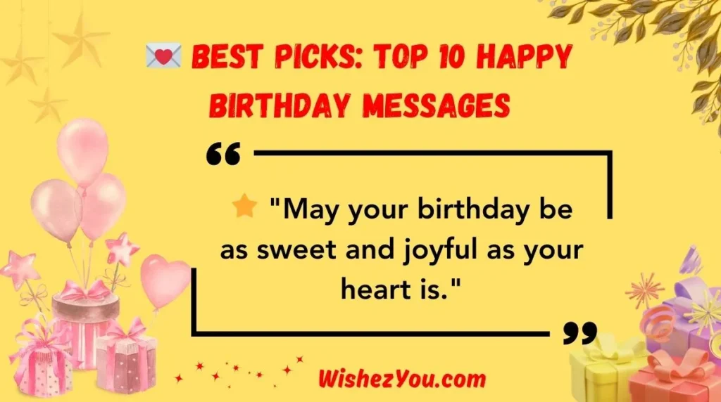  Best Picks: Top 10 Happy Birthday Messages