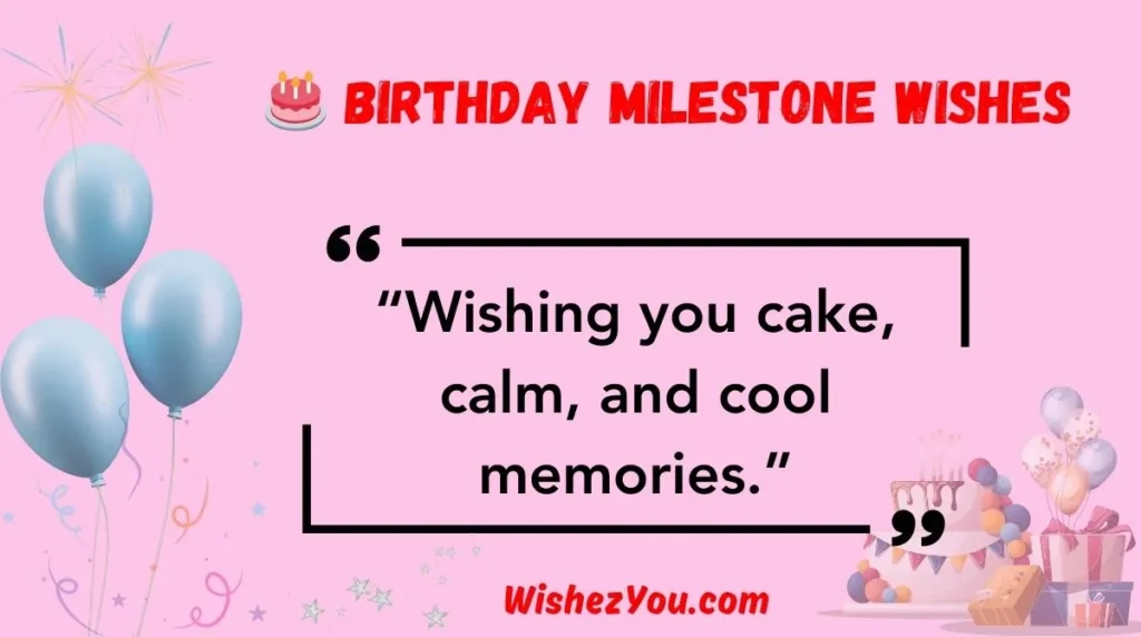  Birthday Milestone Wishes