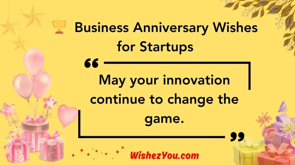  Business Anniversary Wishes for Startups