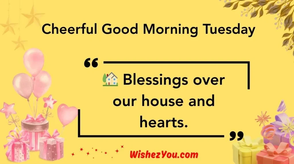 Cheerful Good Morning Tuesday
