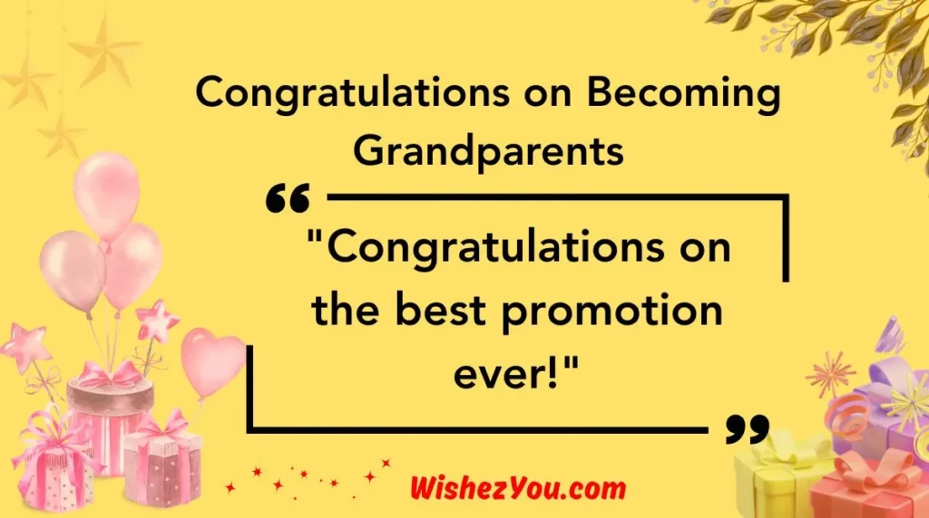Congratulations on Becoming Grandparents