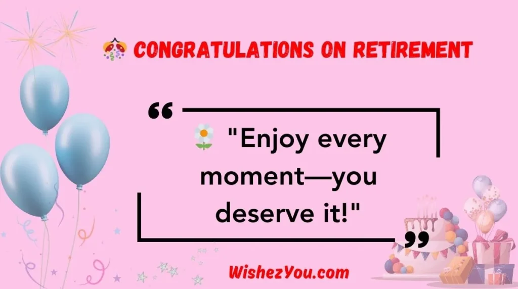  Congratulations on Retirement