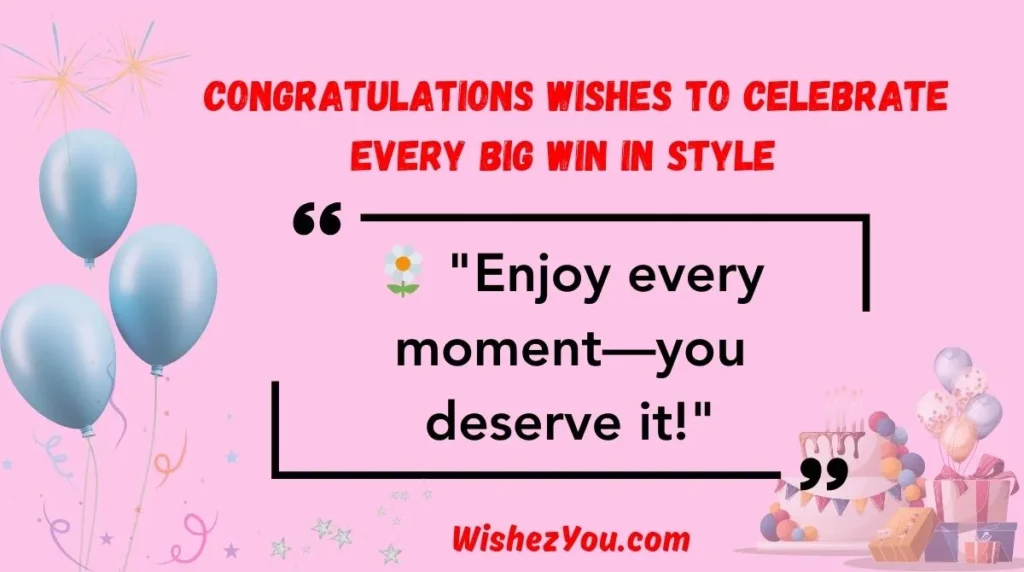 Congratulations Wishes to Celebrate Every Big Win in Style