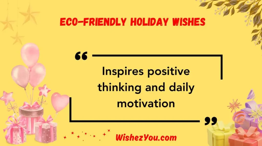 Eco-Friendly Holiday Wishes