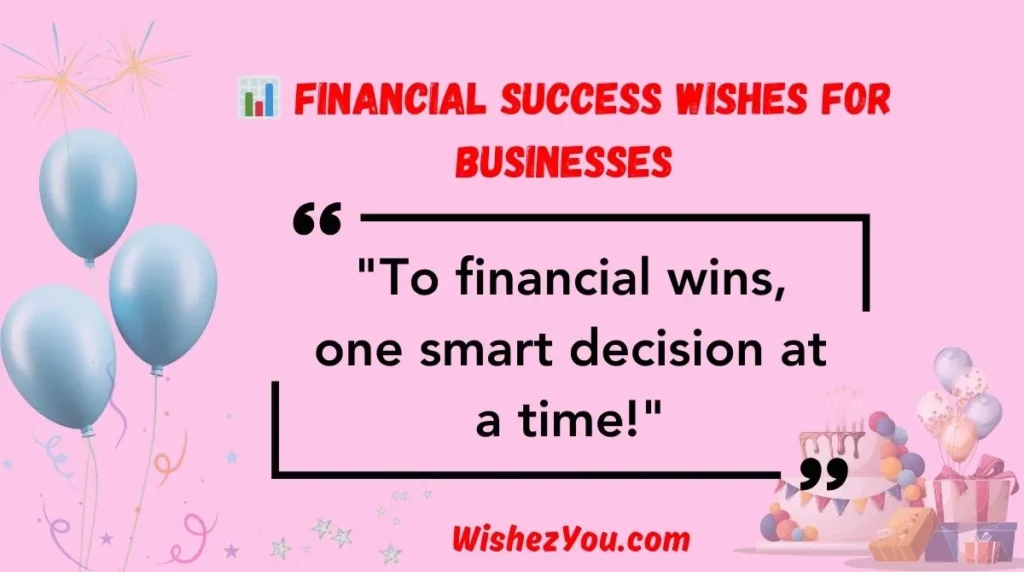  Financial Success Wishes for Businesses