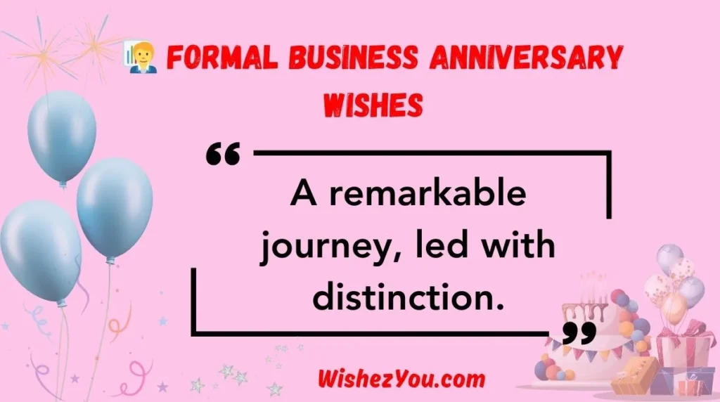  Formal Business Anniversary Wishes