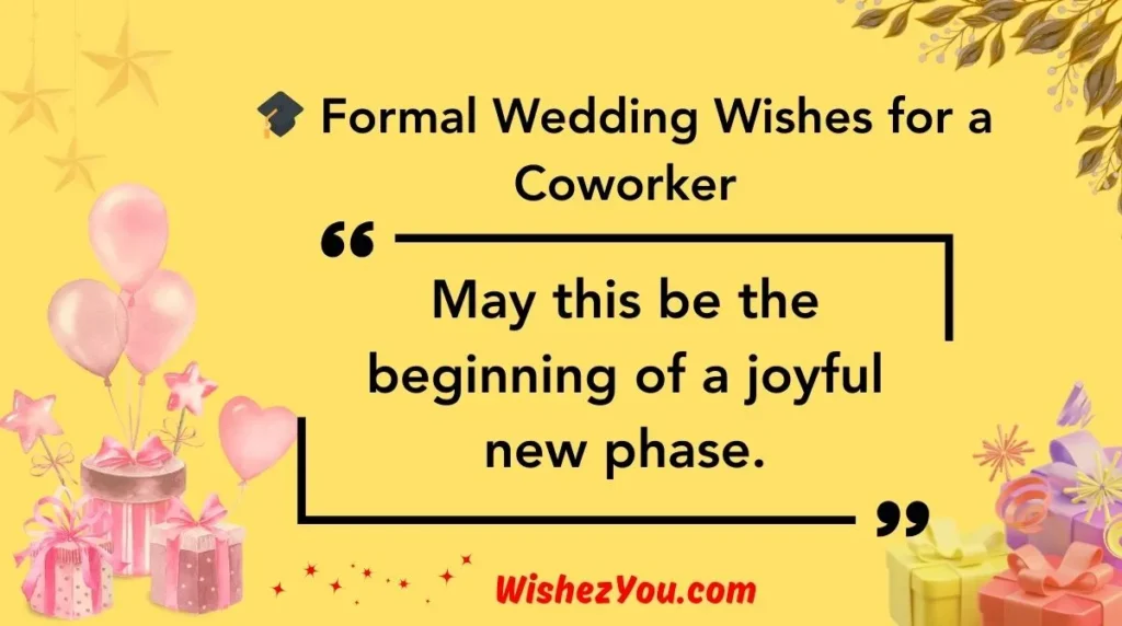  Formal Wedding Wishes for a Coworker