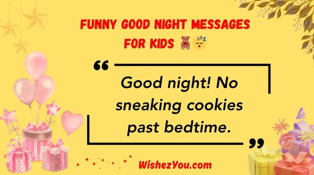 Funny Good Night Messages for Kids