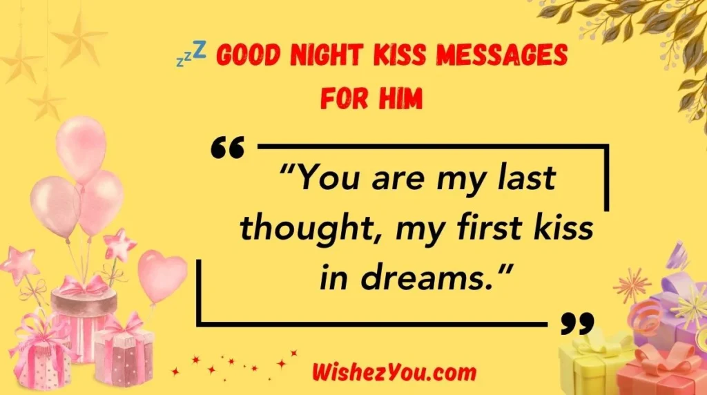 Good Night Kiss Messages for Him
