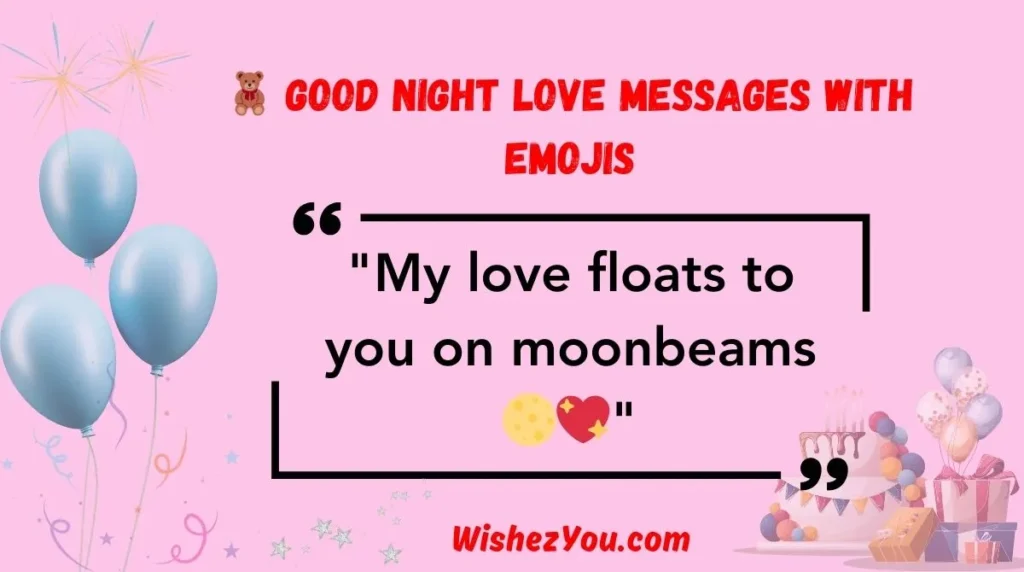  Good Night Love Messages With Emojis