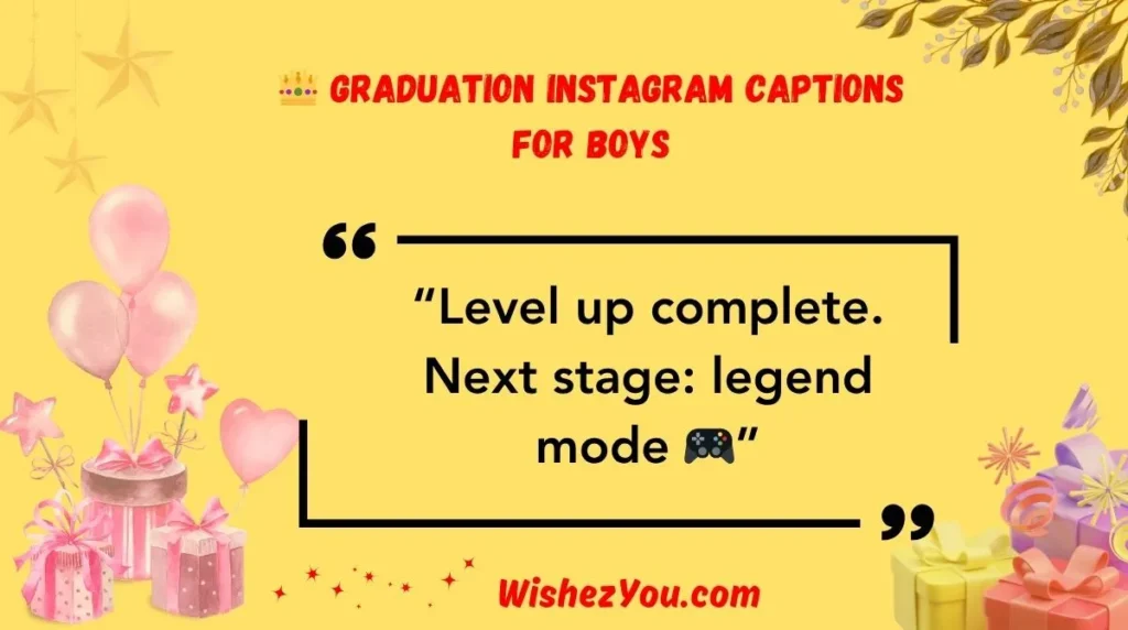  Graduation Instagram Captions for Boys
