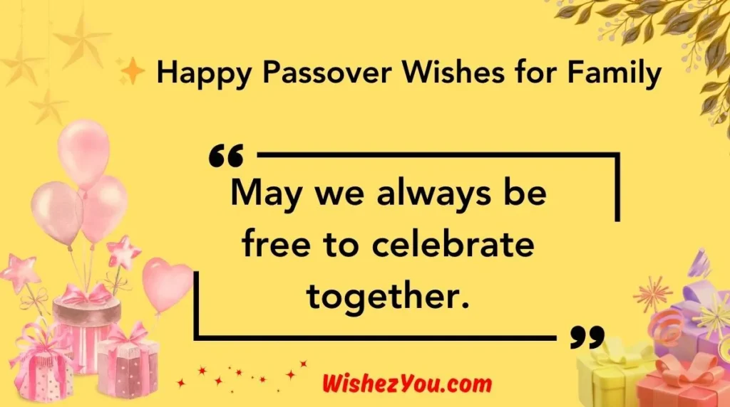  Happy Passover Wishes for Family