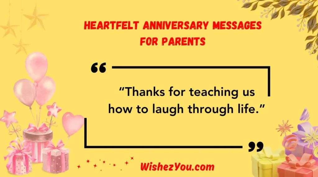 Heartfelt Anniversary Messages for Parents