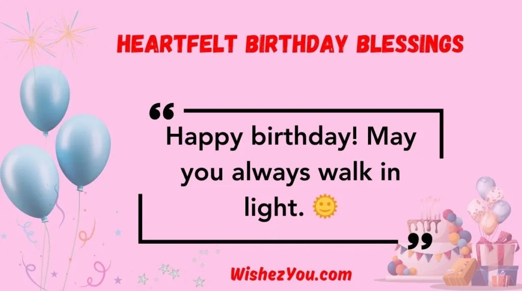 Heartfelt Birthday Blessings