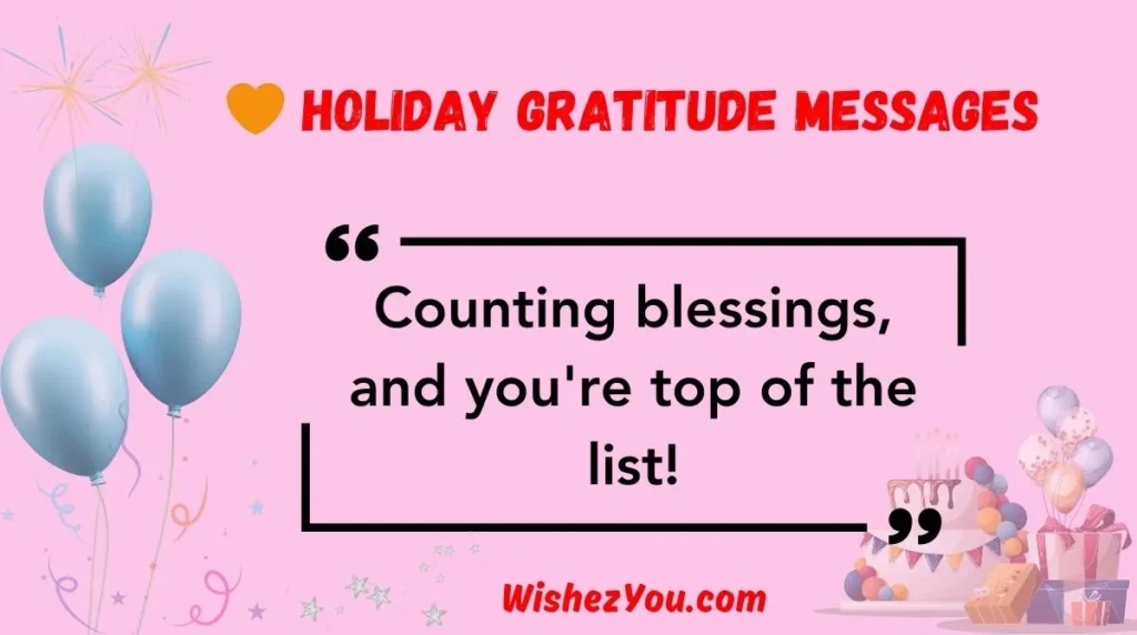  Holiday Gratitude Messages