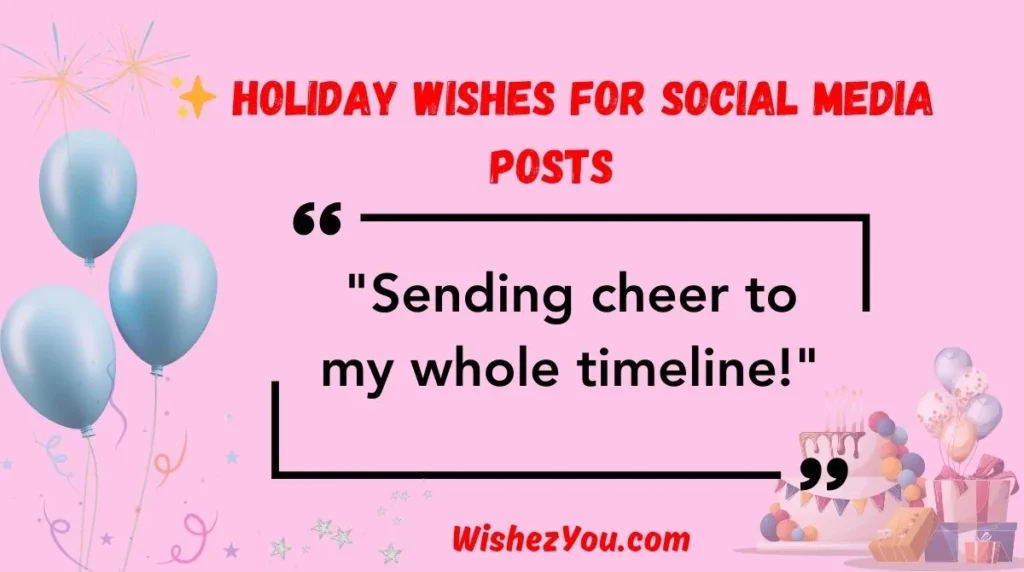  Holiday Wishes for Social Media Posts