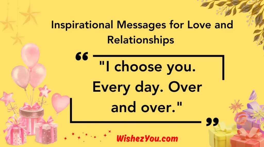 Inspirational Messages for Love and Relationships