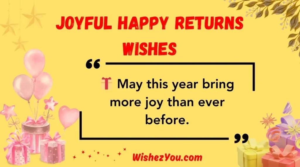 Joyful Happy Returns Wishes