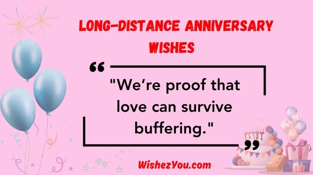 Long-Distance Anniversary Wishes