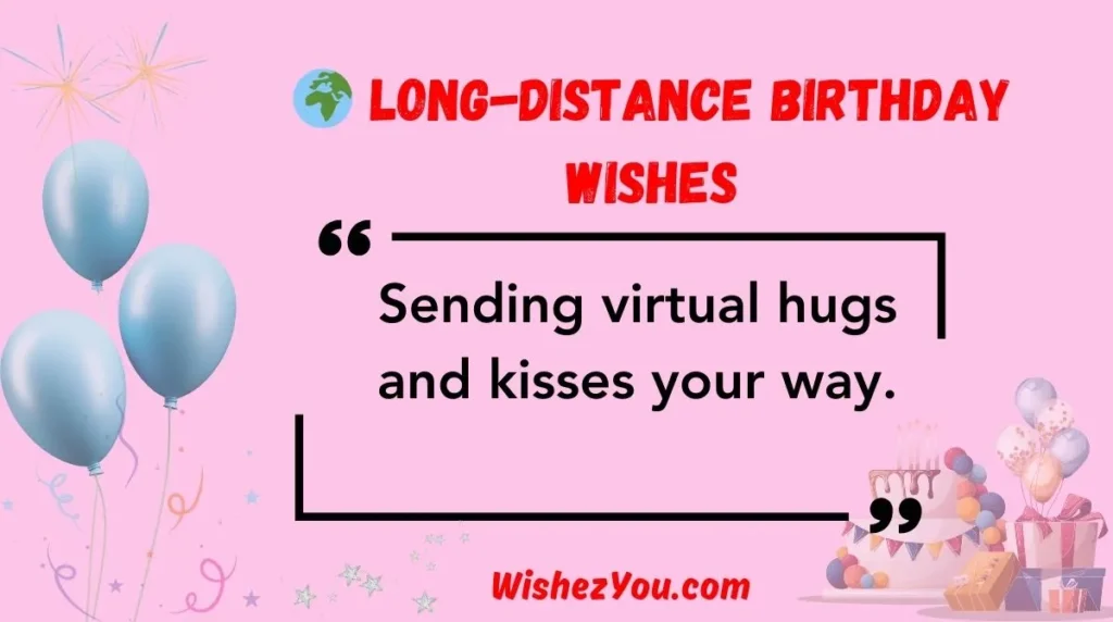  Long-Distance Birthday Wishes
