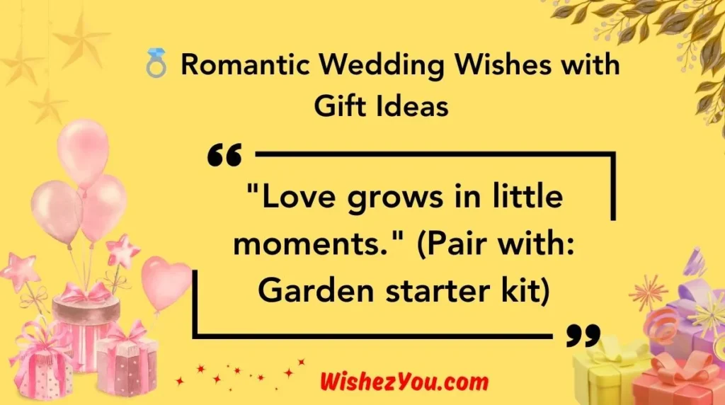 Romantic Wedding Wishes with Gift Ideas