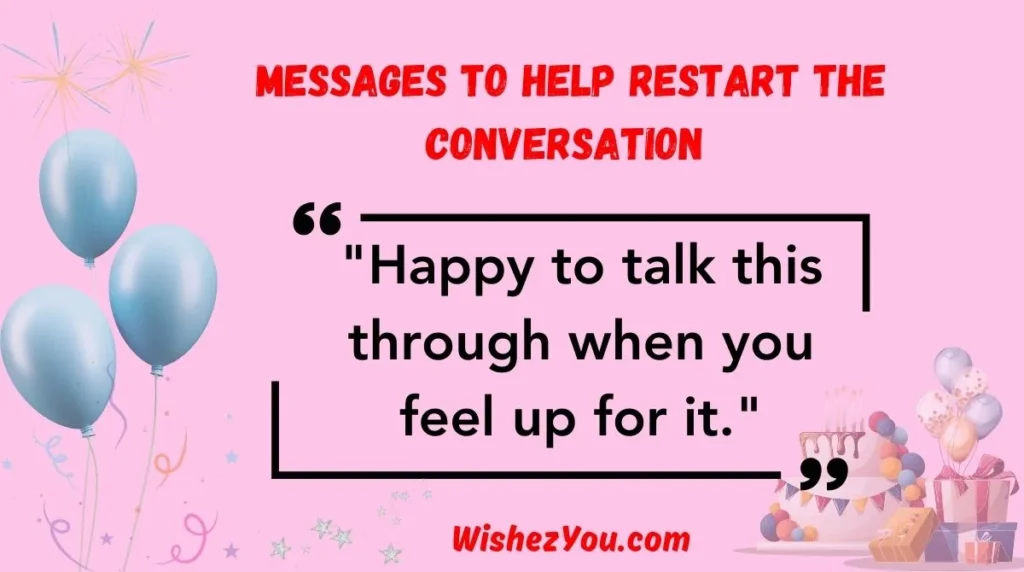  Messages to Help Restart the Conversation