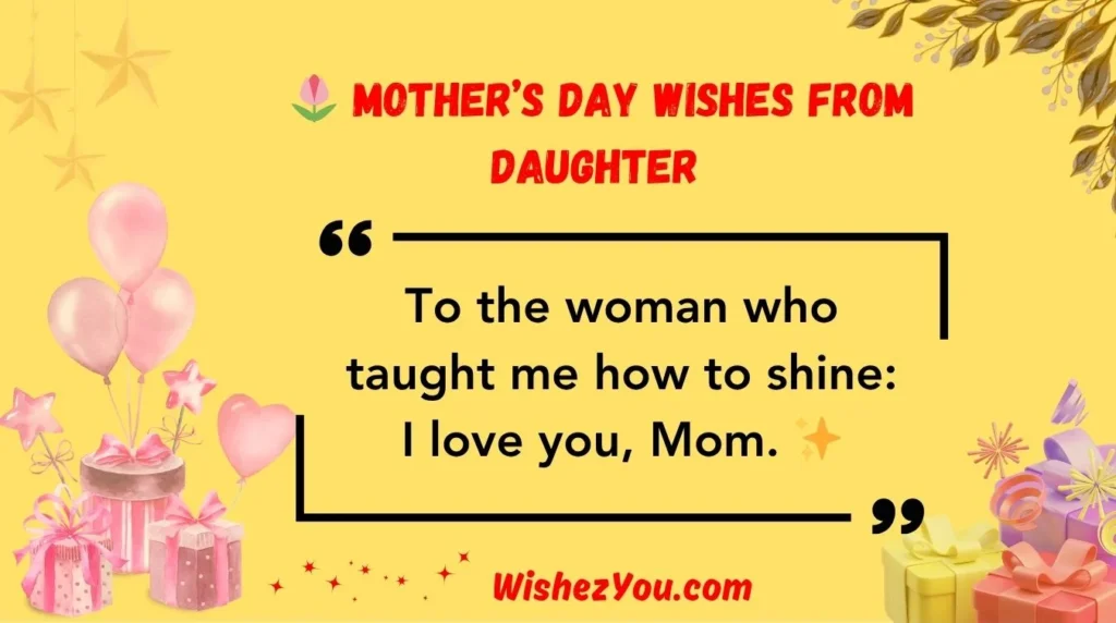 Motherâs Day Wishes from Daughter