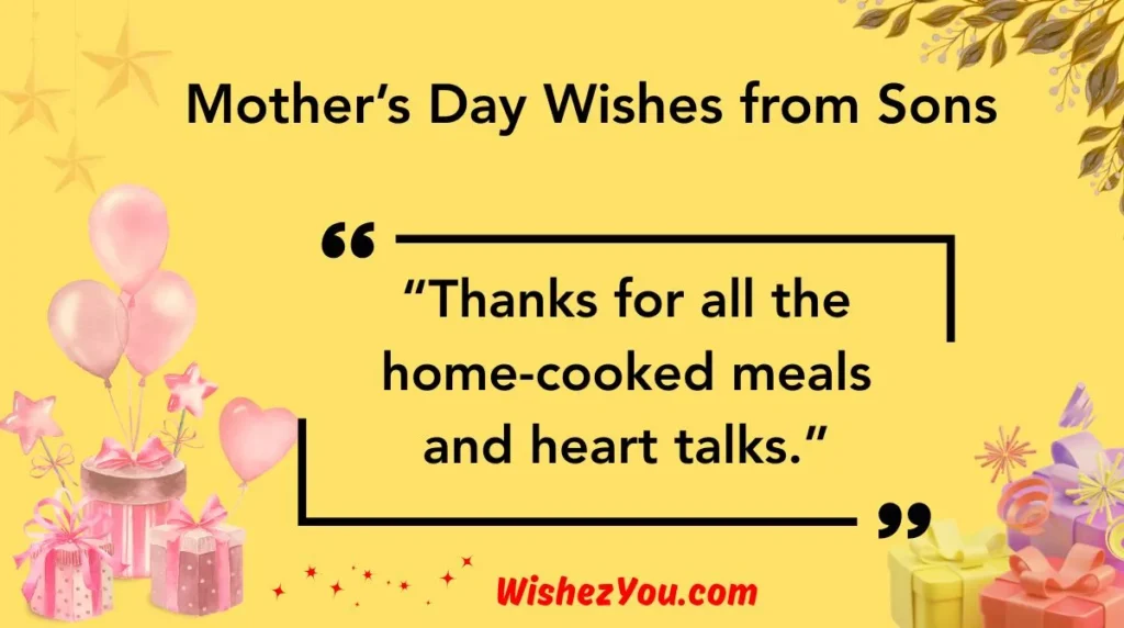Mother’s Day Wishes from Sons