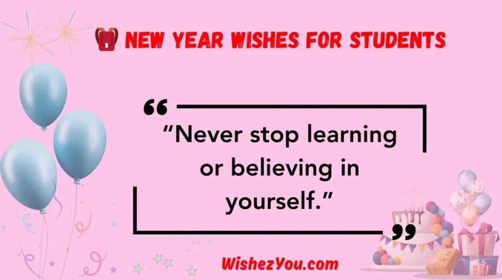  New Year Wishes for Students
