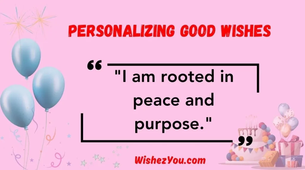 Personalizing Good Wishes