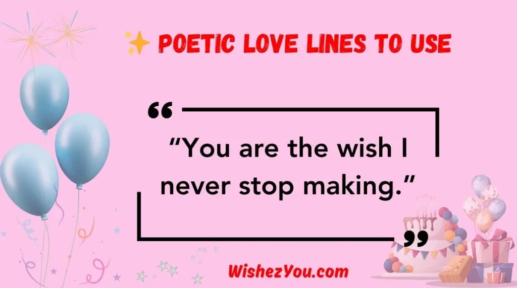  Poetic Love Lines to Use