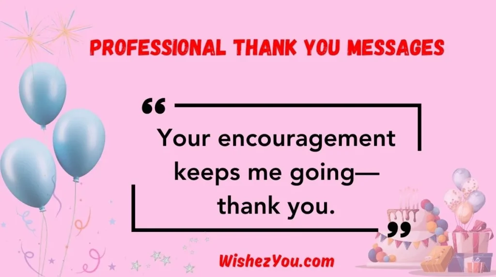 Professional Thank You Messages