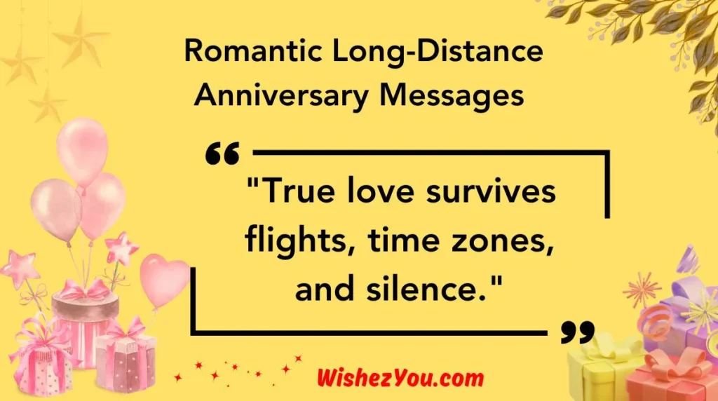 Romantic Long-Distance Anniversary Messages