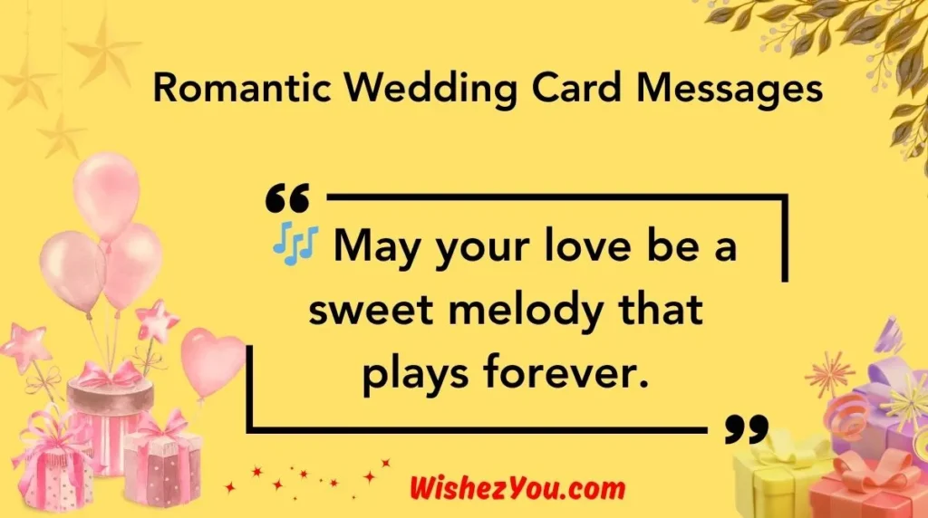Romantic Wedding Card Messages 