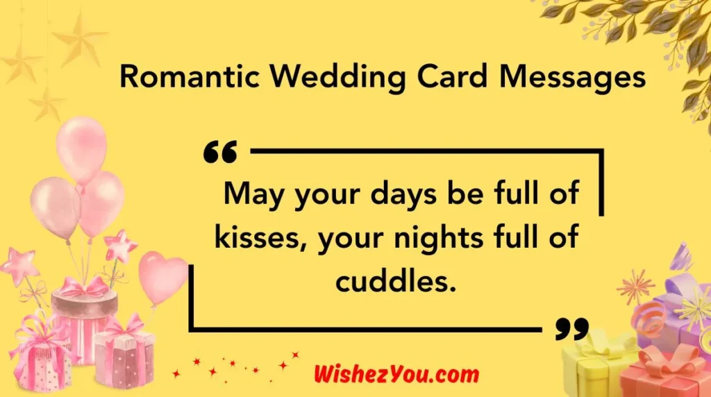 Romantic Wedding Card Messages 