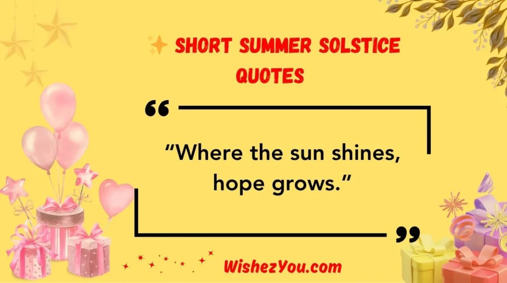 Short Summer Solstice Quotes