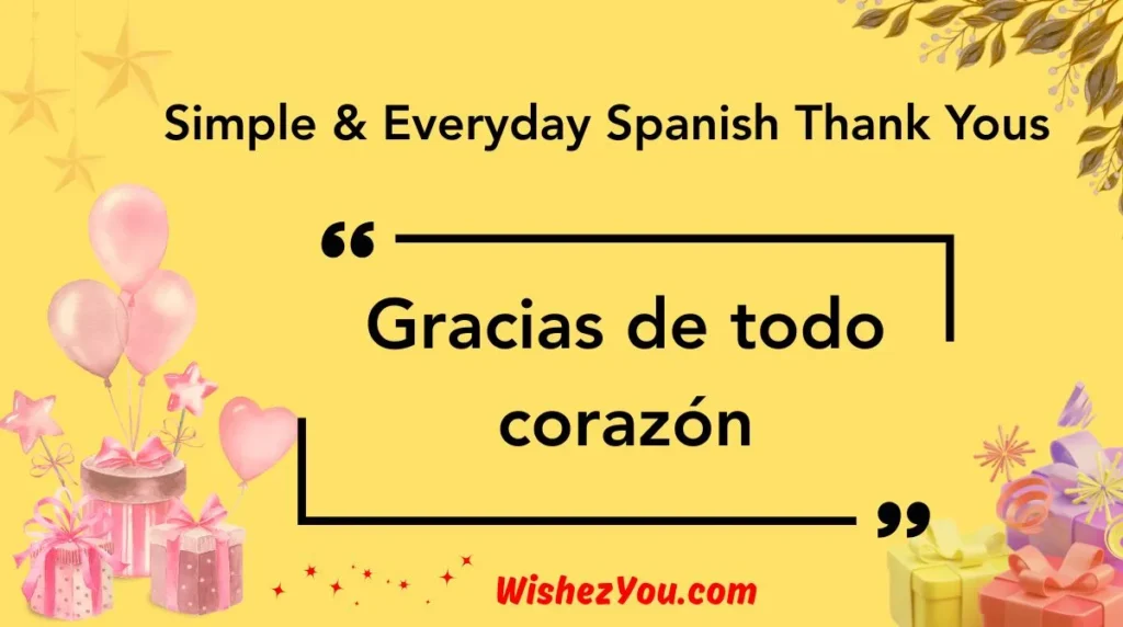 Simple & Everyday Spanish Thank Yous