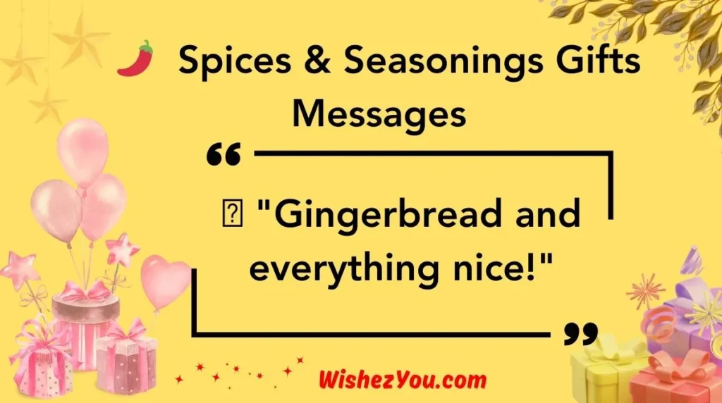  Spices & Seasonings Gifts Messages