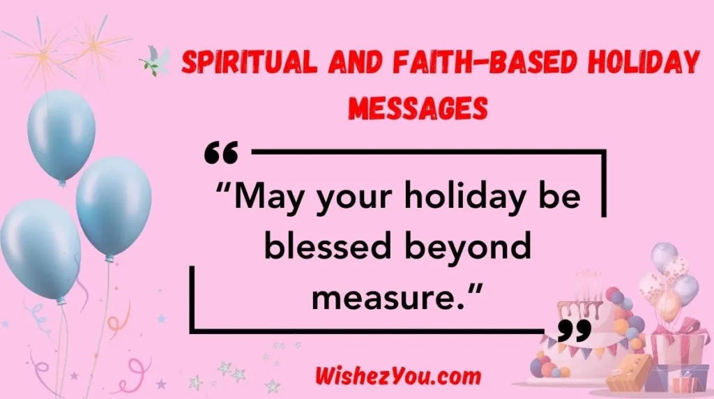  Spiritual and Faith-Based Holiday Messages